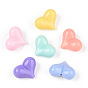 Opaque Acrylic Beads, Heart