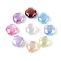 УФ-покрытие смоляные шарики, имитации кошачьего глаза , радужный, клевер, граненые