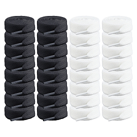 16 пары 2 цветные полиэстеровые шнурки, плоский