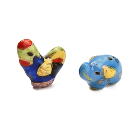 Фарфоровые бусины ручной работы, ручная роспись