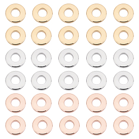 Unicraftale 60 pcs 3 couleurs 201 anneaux de liaison en acier inoxydable, donut