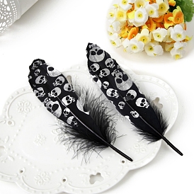 Feather Ornament Accessories, Skull Pattern