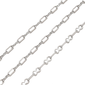 304 цепи прямоугольные звенья нержавеющие, пайки, с катушкой