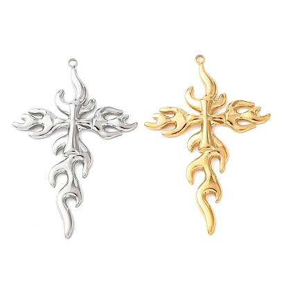 304 подвески из нержавеющей стали, амулет в форме огня