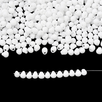 Миюки 3.4мм капельные бусины, японский бисер, матовые непрозрачные цвета