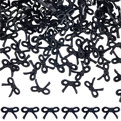 Непрозрачные кабошоны из смолы, бантом