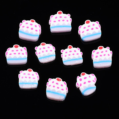 Handmade Polymer Clay Cabochons, Polymer Clay Slices for Resin Crafts & DIY Projects, Imitation Food, Cake