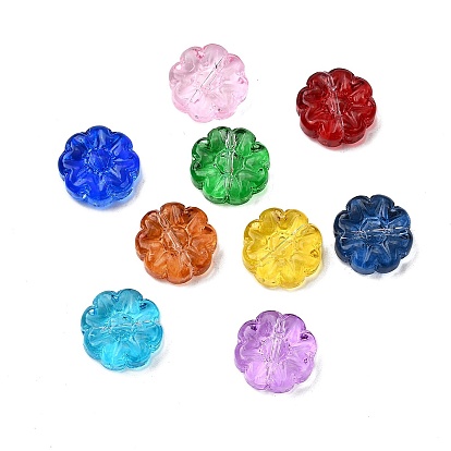 Стеклянные бусины, цветок