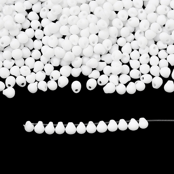 Миюки 3.4мм капельные бусины, японский бисер, матовые непрозрачные цвета