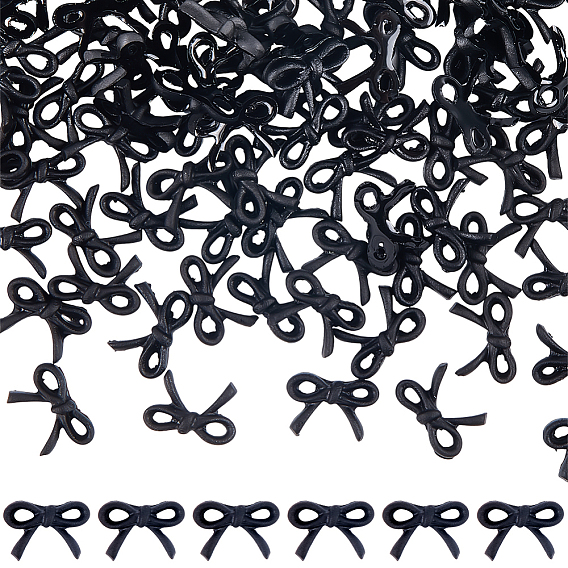 Непрозрачные кабошоны из смолы, бантом