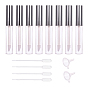 DIY Empty Lipstick Bottle, Lip Gloss Tube with Cap, Mini Transparent Plastic Funnel Hopper and 2ml Disposable Plastic Dropper, Transfer Graduated Pipettes