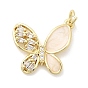 Латунные микро проложить кубического циркония подвески, с эмалью, бабочки прелести, долговечный, стойки покрытие, без свинца и без кадмия