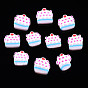Handmade Polymer Clay Cabochons, Polymer Clay Slices for Resin Crafts & DIY Projects, Imitation Food, Cake