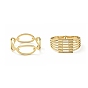 304 bracelets articulés creux en acier inoxydable pour femmes