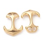 304 Stainless Steel Hook Clasps, For Leather Cord Bracelets Making, Anchor