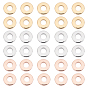 60Pcs 3 Colors 201 Stainless Steel Linking Rings, Donut