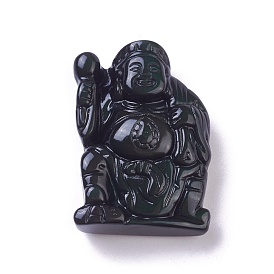 Natural Obsidian Pendants, Buddha