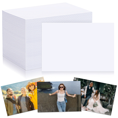 7 Bags(700Pcs) Blank Photo Paper, Rectangle