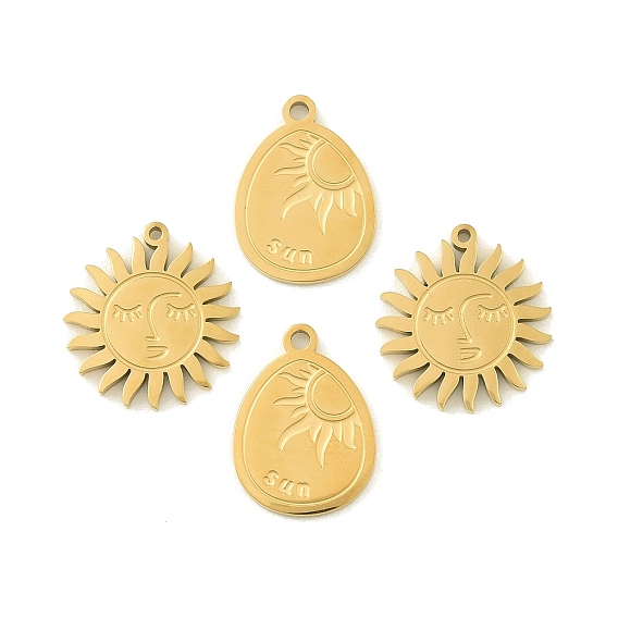 304 подвески из нержавеющей стали, ионное покрытие (ip), реальный 18 k позолоченный