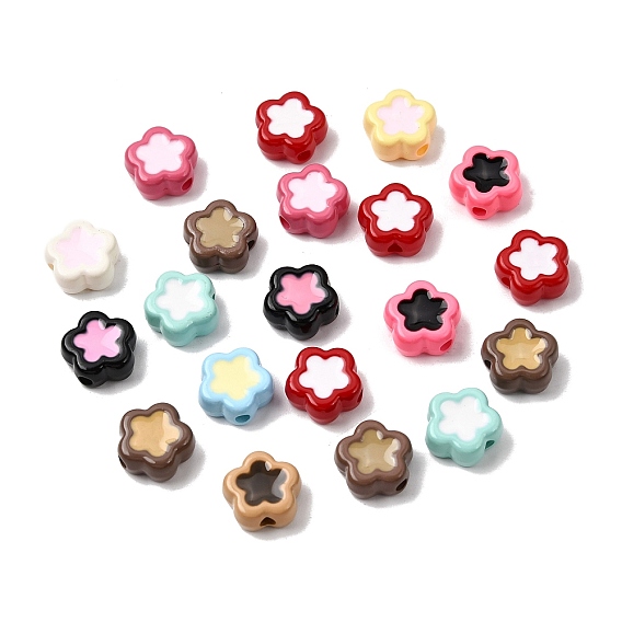 Запекаемая краска непрозрачная акриловая эмаль бусины, цветок