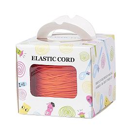 Round Elastic Cord, with Fibre Outside and Rubber Inside, for