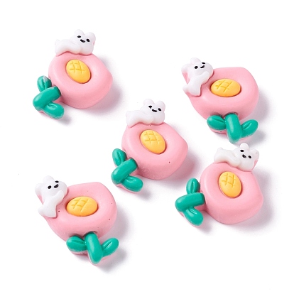 Resin Cabochons, Flower