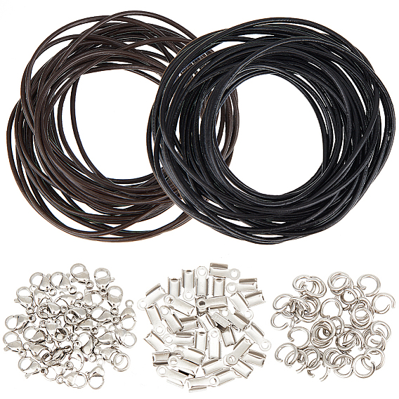 Набор для самостоятельного изготовления браслета из коровьей кожи, комплект ювелирных изделий