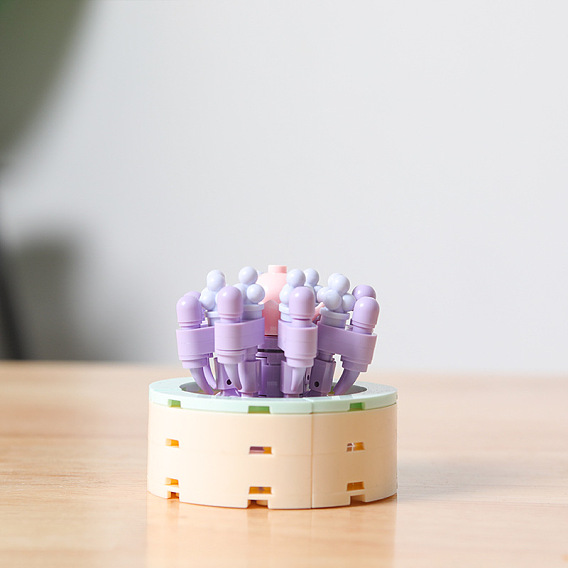 Пластиковые сочные цветы завод строительные блоки diy набор игрушек, суккуленты бонсай модель, для декора дома в подарок