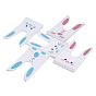 Plastic Candy Bags, Rabbit Ear Bags, Gift Bags, Two-Side Printed, with Wire Twist Ties