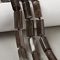 Natural Smoky Quartz Beads Strands, Faceted, Column