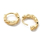 Brass Hoop Earrings for Women, Hollow Infinity