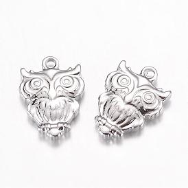 201 Stainless Steel Pendants, Owl