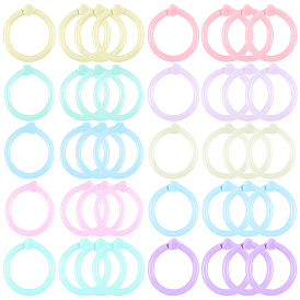 250 шт. 10 цветные пластиковые листы в форме сердца для книг-папок с кольцами-петлями