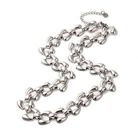 Ручная работа 304 ожерелья из нержавеющей стали, ожерелья с квадратными цепочками