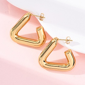 Треугольник 304 из нержавеющей стали серьги