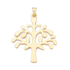 Rack Plating Alloy Big Pendants, Lead Free & Nickel Free & Cadmium Free, The Tree of Life