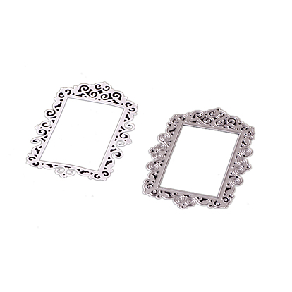 Photo Frame Carbon Steel Cutting Dies Stencils, for DIY Scrapbooking/Photo Album, Decorative Embossing DIY Paper Card
