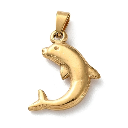 201 подвески из нержавеющей стали, прелести дельфинов, вакуумное покрытие pvd