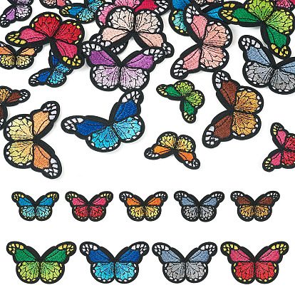 1сумка полиэстер ткань для вышивки термоприклеиваемые/пришивные заплатки, аксессуары для костюма, аппликация, бабочка