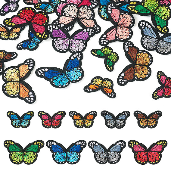 1сумка полиэстер ткань для вышивки термоприклеиваемые/пришивные заплатки, аксессуары для костюма, аппликация, бабочка