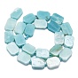 Natural Amazonite Beads Strands, Rectangle