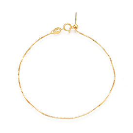 Регулируемые 925 браслеты-слайдеры с цепочками из стерлингового серебра