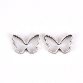 201 Stainless Steel Linking Rings, Butterfly