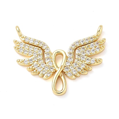 Латунные микро проложить кубического циркония подвески, без кадмия и без свинца, крылатые прелести