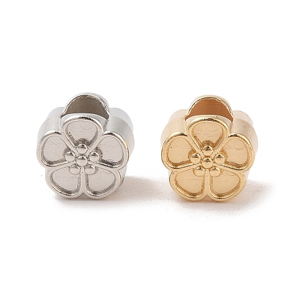 Ccb пластиковые европейские бусины, бусины с большим отверстием, цветок