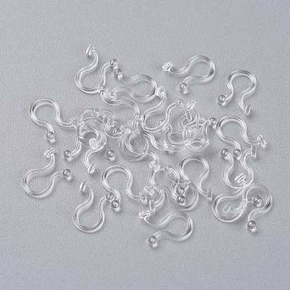 Plastic Clip-on Earring Findings, Fit for Flat Back Cabochons