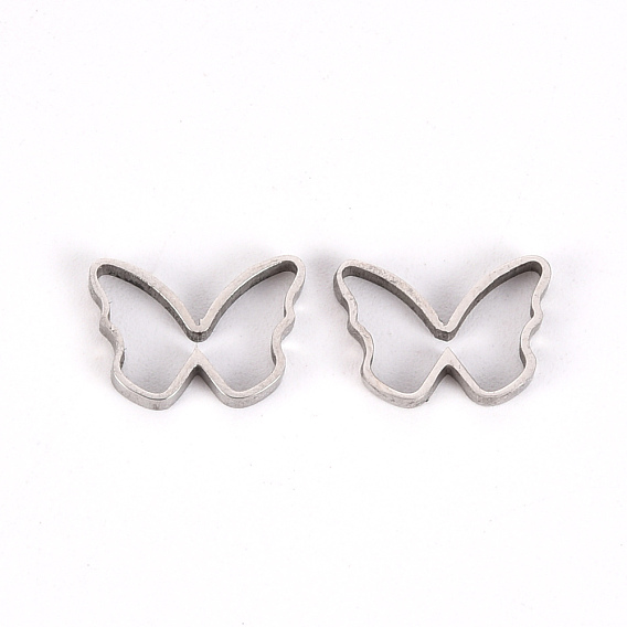 201 Stainless Steel Linking Rings, Butterfly
