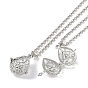Brass Pendant Necklaces, Iron Rolo Chains, Teardrop