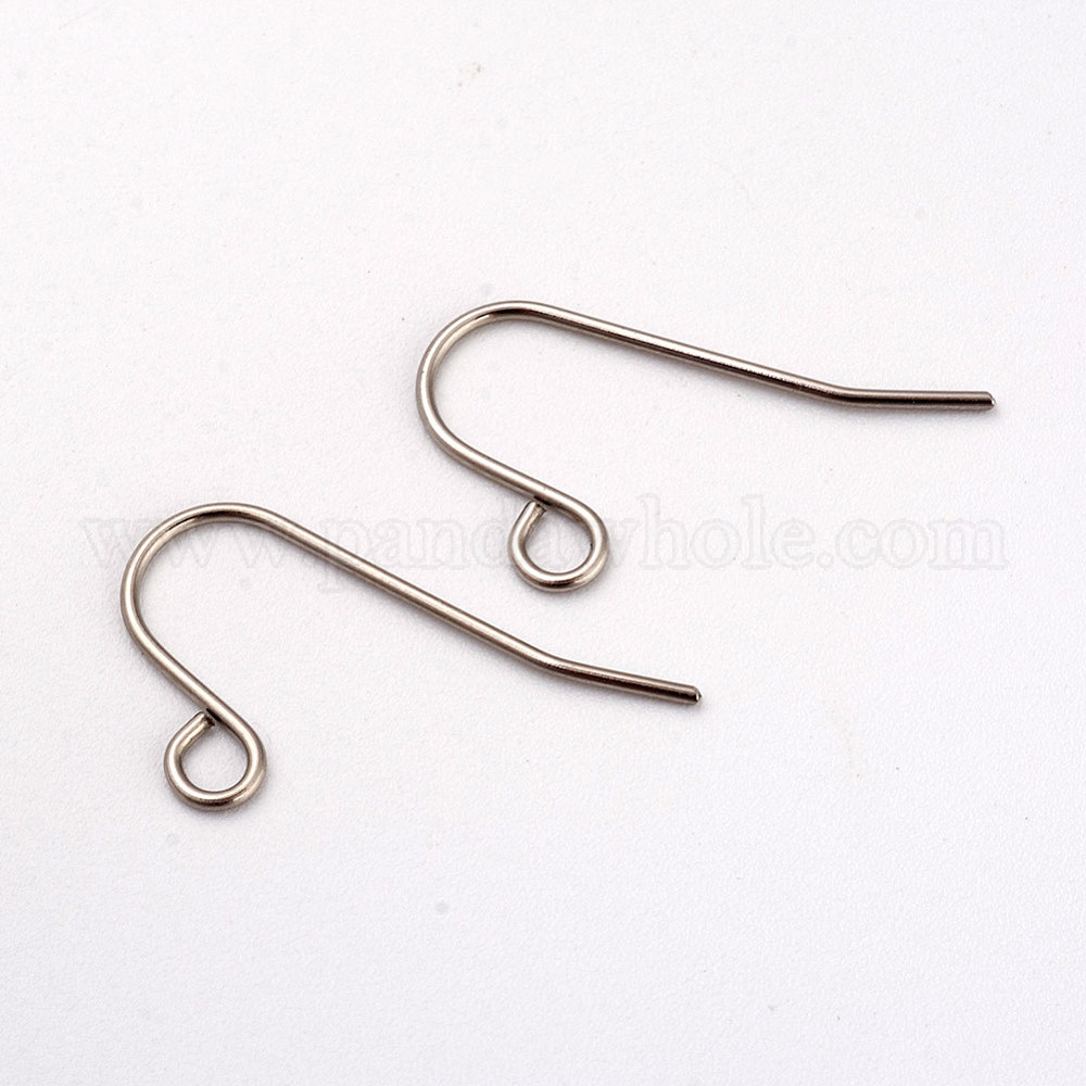 China Factory 316L Surgical Stainless Steel Earring Hooks, Ear Wire, with  Horizontal Loop 12x19mm, Hole: 2mm, 20 Gauge, Pin: 0.8mm in bulk online 
