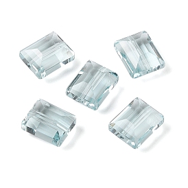 Glass Imitation Austrian Crystal Beads, Faceted, Rectangle